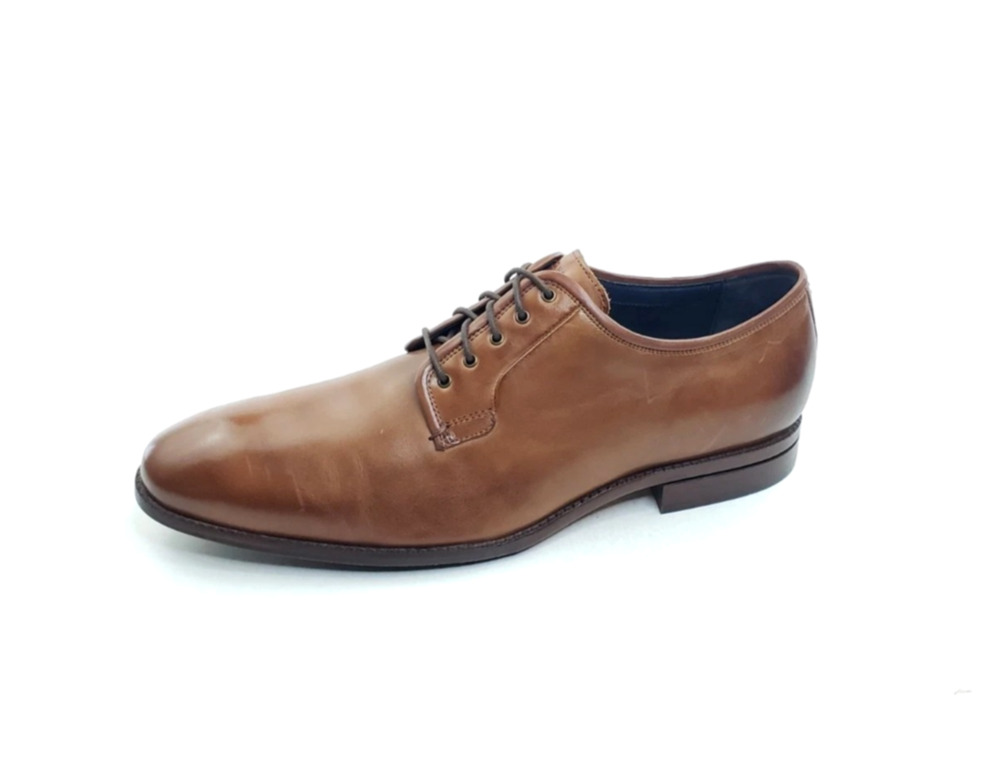 Cole Haan Warner Grand Postman Oxford Shoes British Tan Leather Size 14 M
